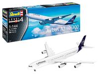 Revell 03803 A340-300 Lufthansa New Livery 1:144 Scale Unbuilt/Unpainted Plastic Model Kit Army, Moulded colour