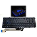 LeFix US Blue Backlit Keyboard Frameless(Without Frame) Compatible with DELL G3(3779),G3(3590),G3(3579),G5(5587),G5(5590),G7(7790) -Blue Print