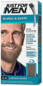 Just For Men Barba E Baffi Colore Permanente Con Pennello Castano Chiaro M25 2X 14ml