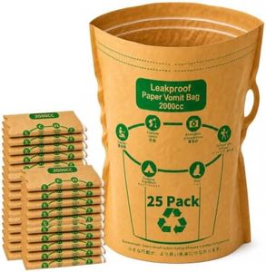 Vomit Bags Disposable 2000cc - Leakproof with Water-Resistant Inner Liner, Eco-Friendly FSC-Certified Paper for Adults, Kids, Pregnant Women - Car Travel, Morning & Motion Sickness, Portable (25 pack)