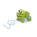 Melissa & Doug First Play Frolicking Frog Wooden Pull Toy | Developmental Duck Pull Toy For Toddlers Ages 1+