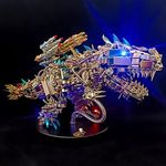 Metalkitor 3D Metal Puzzle for Adults, Tyrannosaurus Rex Model Kit Jigsaw- Steampunk DIY Ornament - Assembly Dinosaur Crafts Brain Teaser - Perfect Room Decor and Gift Choice