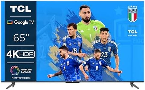 TCL 65P739, TV 65”, 4K Ultra HD HDR, Google TV, design senza bordi, Game Master, Dolby Vision & Atmos