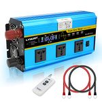 Cantonape Pure Sine Wave Power inverter 2500W 5000W DC 12V to AC 240V voltage converter 4 USB & 3 AC sockets