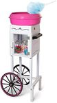 Nostalgia NCCCRT2PKWH Professional Cotton Candy Cart, 36”, White