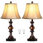 Traditional Table Lamp Set of 2, Cl