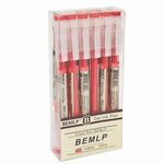 BEMLP Gel Pen 0.35mm Red Ink Pen Maker Pen School Office student Exam Writing Stationery Supply Technical Pens 12 Pcs/Set (Red)