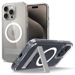 Spigen Ultra Hybrid S Magfit Back Cover Case Compatible with iPhone 15 Pro Max (TPU + Poly Carbonate | Crystal Clear)