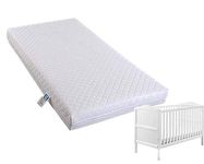 Baby Travel Cot Bed Foam Mattress- Breathable, Anti Allergenic Mattress For Graco, Redkite, Mothercare And Mamas & Papas- Poly Cotton Quilted Washable Zipped Cover. (94 x 66 x 5 cm)