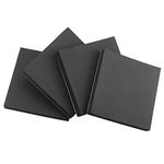 4Pcs Foam Sheets Self Adhesive 100mm Longx100mm Widex20mm Thick Closed Cell Foam Neoprene Rubber Sheets Insulation Anti Vibration Non-Slip Foam Rubber Pads Furniture Floor Protector Pads Black