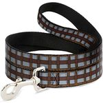 Buckle-Down Dog Leash Star Wars Chewbacca Bandolier Bounding Browns Gray 4 Feet Long 1.5 Inch Wide, Multicolor, DL-WSW109-1.5-4FT