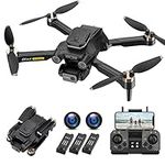 Drones for Adults with Cameras 4K GPS Drone with camera, Drone for Adults Kids RC Mini Drone Quadcopter, 5G FPV 60 Mins Flight, Brushless Motor, Auto Follow, Easter Gifts for Girls/Boys, 3 Batteries