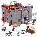 STARLUX 404002 Le Château Noir Knight Fort Soldiers – The Black Castle, Grey, 40 x 40 x 24 cm