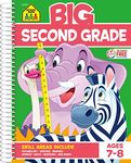 School Zone - Big Second Grade Workbook - 320 Spiral Pages, Ages 7 to 8, 2nd Grade, Word Problems, Reading Comprehension, Phonics, Math, Science, and More (Big Spiral Bound Workbooks)