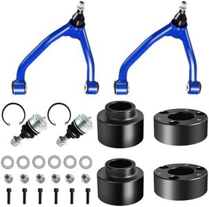 3" Front and 2" Rear Leveling Kit and Front Upper Control Arms Compatible with Silverado 1500 2007-2014, 3inch Front and 2inch Rear Lift Kit with 2-4" Adjustable Control Arm for Sierra 1500 2007-2018