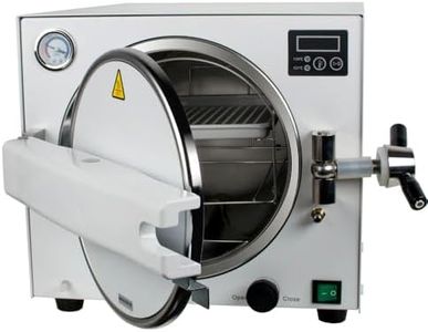 AQIBAO 18L Stainless Steel Autoclave, 121/134 Degree Celsius Program, Ideal Autoclave for The Office, Shipped from USA (3 to 7 Days)