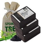 Speaking Tree Specially Formulated and Cold Processed Deodorizing Bamboo Charcoal Handmade Soap to Cleanse Skin Naturally and A Beautifully Refreshing Aroma (Pack of 3)