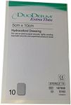 DuoDerm Extra Thin Hydrocolloid Dressing 5cm x 10cm - Pack of 10