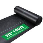 Finderomend Garden Weed Barrier 3FT x 100FT Landscape Fabric Ground Cover Heavy-Duty Polypropylene Garden Weed Block Gardening Mat, 3.2oz Easy Setup Commercial Outdoor Weed Mat