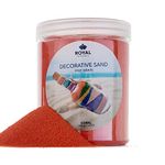 Royal Imports 5 LBS Colored Decorative Beach Sand for Vase Filler, Home Décor, Crafts and Therapy Play, Coral