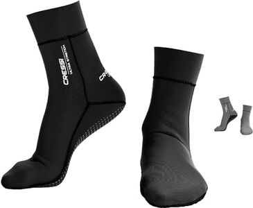 Cressi Standard Ultra Stretch Socks 1.5mm, Black, L | US Man 9/10 | US Lady 10/11 | EU 42/44