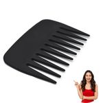 Boorika Professional Streaker Comb, Anti-Static Wide Tooth Comb, Compact Palm-Sized Afro Comb for Men and Women, Perfect for Curly, Wavy Hair, Wig Styling, Salon, Home, Office (Streaker Comb 1)