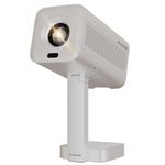 E GATE Atom 4X Automatic Projector 4k Ultra HD | Live TV | Android | Brightest 400 ISO | Native 1080p, Netflix, Prime | Precision Focus - Auto Keystone | USB-HDMI ARC+CEC | HDR+HLG | WiFi 6-BT | Egate