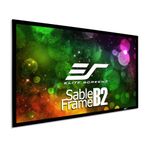 Elite Screens Sable Frame B2 150-INCH Projector Screen Diagonal 16:9 Diag Active 3D 4K 8K Ultra HD Ready Fixed Frame Home Theater Movie Theatre Black Projection Screen with Kit, SB150WH2