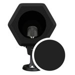 Microphone Isolation Ball with Dual Layer Pop filter Sound-Absorbing Foam Five-sided Seal Design