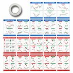 BAASC - Candlestick Chart Pattern Poster Pack of 18 (8 Classic Chart Pattern + 10 Candlestick Chart Pattern Sheet (Size 9 x 12 INCH)