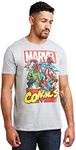 Marvel Men's Call Out T Shirt, Grey (Sport Grey Spo), S UK