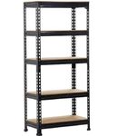 OPTIFINE Shelving Unit Adjustable Garage Storage Utility Rack Heavy Duty Shelves Organization Multipurpose Shelf Warehouse Basement Pantry. ((5 Section) (5'3" X 2'8" X 1'4"))