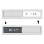 KitchenTour Dishwasher Magnet Clean Dirty Sign, Premium Stainless Steel Clean Dirty Magnet for Dishwasher, Strong Magnet Non-Scratch Dishwasher Sign Kitchen Decor