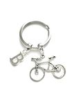 Personalised Bicycle Keyring, Bike Cyclist Gift Custom Initial
