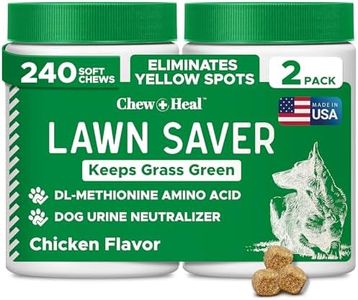 Green Grass Lawn Saver, Dog Urine Neutrelizer, 240 Soft Chews - Reduces Burns and Yellow Spots, Natural Ingredients, Fuss-Free Treatment - Made in The USA