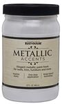 Rust-Oleum 253611 Metallic Accents Paint, Quart, White Pearl 32 Fl Oz (Pack of 1)