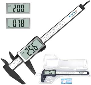 Kynup Pied a Coulisse, 150mm Pied à Coulisse Numérique, Conversion de Pouces/Millimètres, Outil de Mesure Électronique avec Grand LCD écran, Grande Police