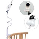 JAMUILS Universal Flexible Twist Baby Video Monitor Holder Clip for Cot Desk, Compatible with Hellobaby HB30 HB32 HB35 HB50, Philips Avent SCD843/26 SCD833/26, Vtech VM3250 VM819