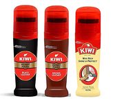 By Variety Choice Kiwi Instant Polish - Black, Brown and All colour 85ml Each (Pack of 3)