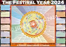 2024 The Festival Year Multi Faith Wall Planner/Calendar/Organiser (A1)