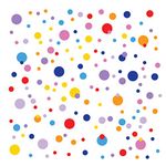 IGNIXIA Polka Dot Wall Decals (160 pcs)- Easy to Peel and Stick Circle Stickers for Kids Living Room, Bedroom Wall Décor- Removable Vinyl Wall Stickers Dots Wall Decals- Baby Room Decoration