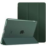 MoKo Case for iPad 10.2 iPad 9th Generation 2021/ iPad 8th Generation 2020/ iPad 7th Generation 2019, Slim Stand Hard Back Shell Smart Cover Case for iPad 10.2 inch, Auto Wake/Sleep, Midnight Green