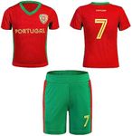 Soccer Jerseys for Kid #7 Portugal 