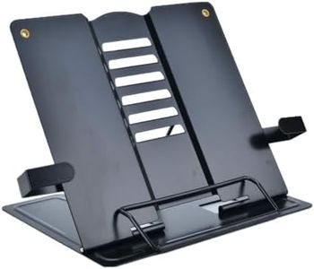 Bunny zilla Metal Book Stand Holder | Portable Cookbook Holder,Adjustable Recipes Book Organizer | Book Stands & Holders for Reading Study Foldable Accessories