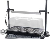 SunBlaster SL1611208 18" LED Intermediate Grow at Home Greenhouse Kit, Large, Black