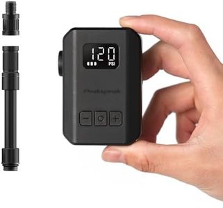 Peakspeak Elektrische Mini Fahrradpumpe AS260PRO, 120PSI Luftpumpe Fahrrad elektrisch mit Manometer, Auto-Stopp, USB-C Akku, Ideal für Rennrad MTB Motorrad mit Presta/Schrader Ventilen