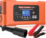 Wodli 36 Volt Golf Cart Battery Charger with 3-Pin Round Plug, 48V 13A & 36V 18A Smart Car Battery Charger, Trickle Charger Battery Maintainer Desulfator for Lithium, LiFePO4, Lead-Acid AGM/Gel/SLA...