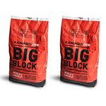 Kamado Joe All Natural Big Block Argentinian XL Premium Charcoal, 20 Lb (2 Pack)