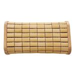 QTQHOME Bamboo Sauna Headrest Pillow, Wooden Wood Neck Rest Head Support Sauna Accessories Headrest for Relaxing Home Gym Saunas Spa Spas Steam Rooms