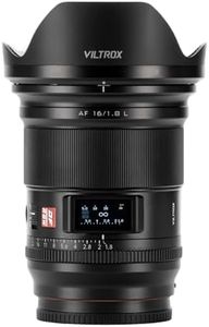 VILTROX 16mm F1.8 L Full Frame Lens for L-Mount, Large Aperture Autofocus Lens with LCD Screen, Wide Angle Prime Lens for Panasonic LUMIX S5 II S1 S9 S1R II, Compatible with Leica SL2, Sigma FPL BF